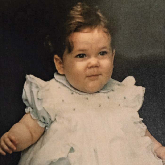 Amy Caprio as a baby