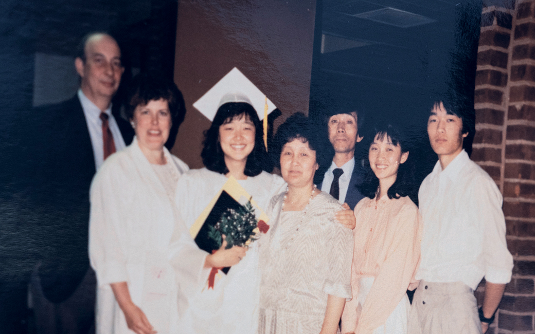 Esther Lim at her high school graduation