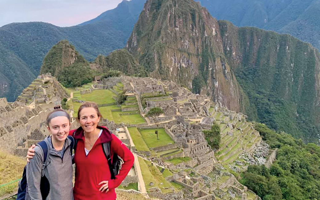 Steffens and her daughter Ellen at Macchu Pichu