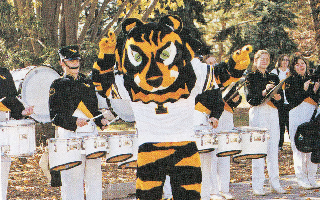 Color photo of a 2002 version of Doc the Tiger