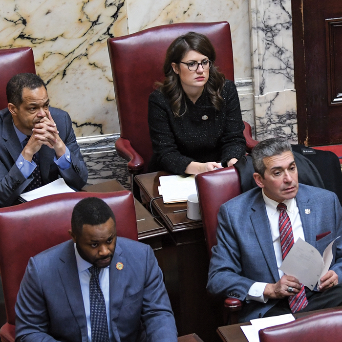 Sarah Elfreth on Senate floor