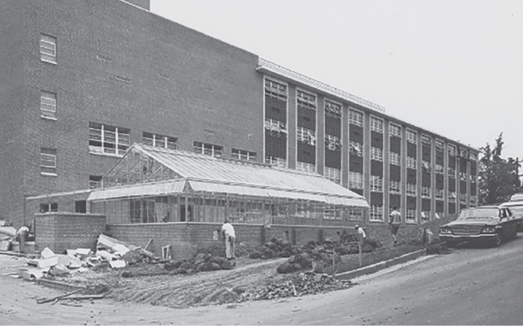 black and white photo of Smith Hall