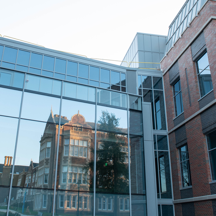 exterior glass of science complex