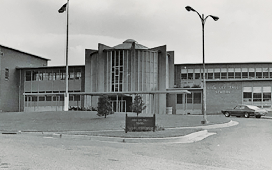 The Lida Tall School building in 1960