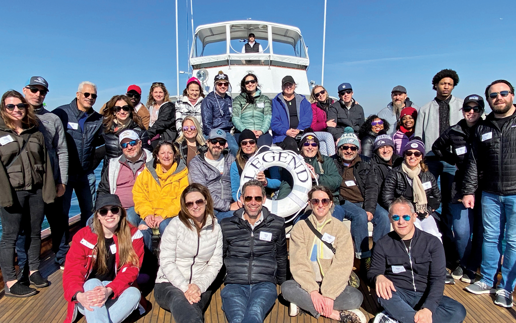 More than 30 Tigers and friends enjoy a picturesque cruise aboard The Legend Yacht. (Marina del Rey)