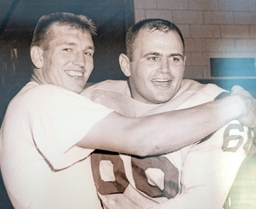 Don Shinnick and Johnny Unitas