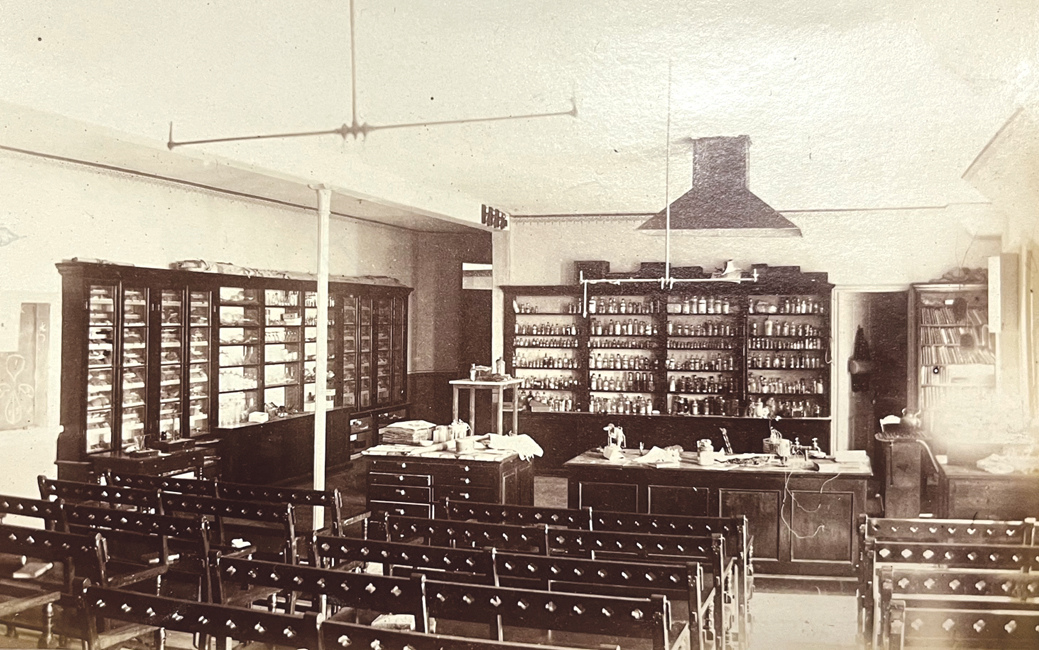 An early chemistry laboratory at Maryland State Normal School