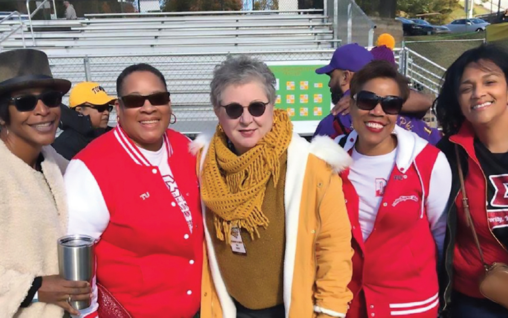 Alumni at homecoming