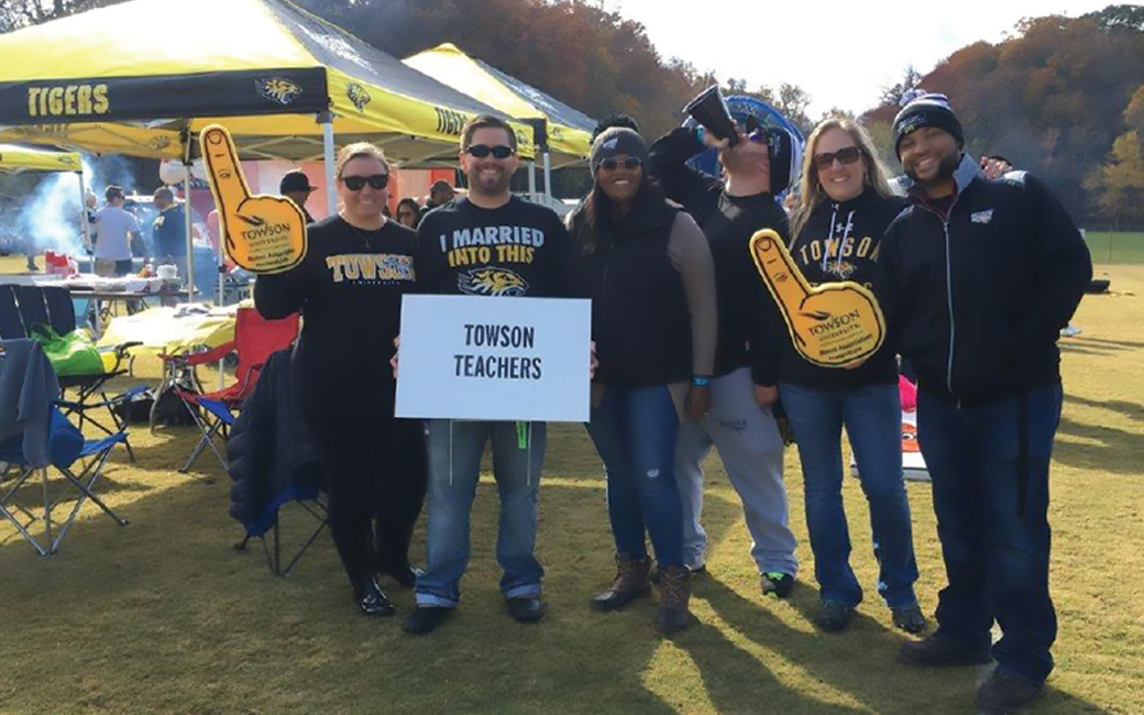 Towson Teachers at homecoming