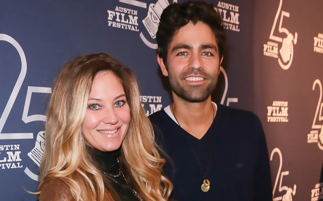 TU alumna Robin Garvick with actor Adrian Grenier