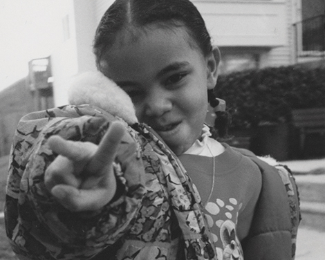 Marisa Harris as a child.