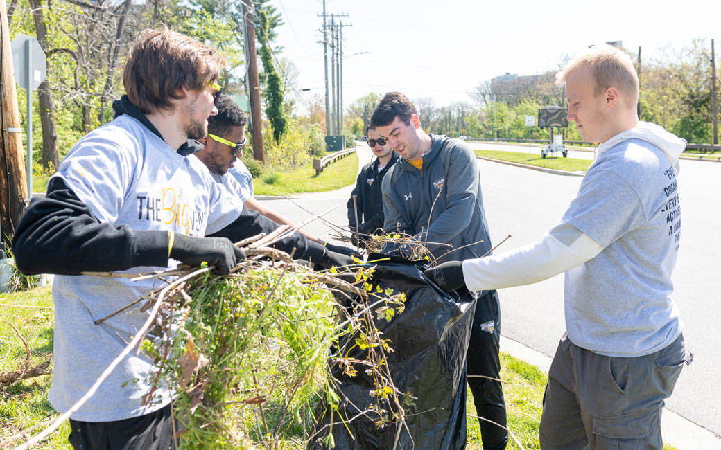 Towson club men's soccer team cleaning up Southland Hills