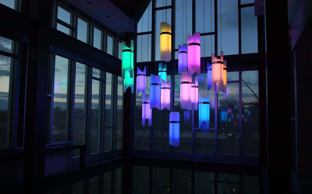 The lights in the CLA Building