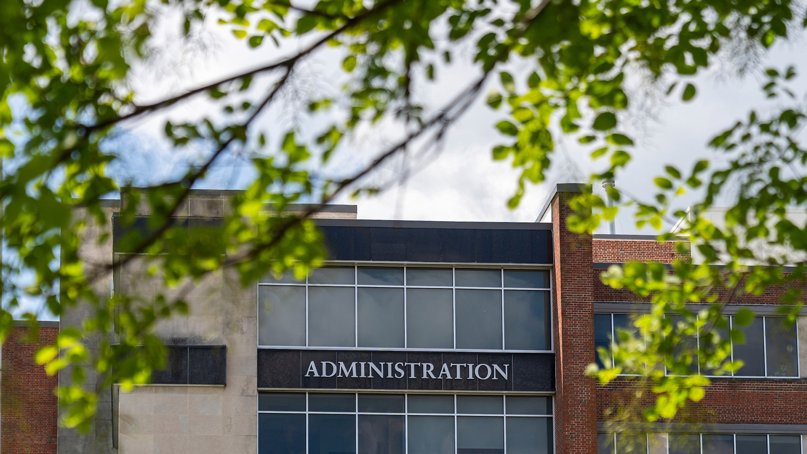 the front of tu's administration building