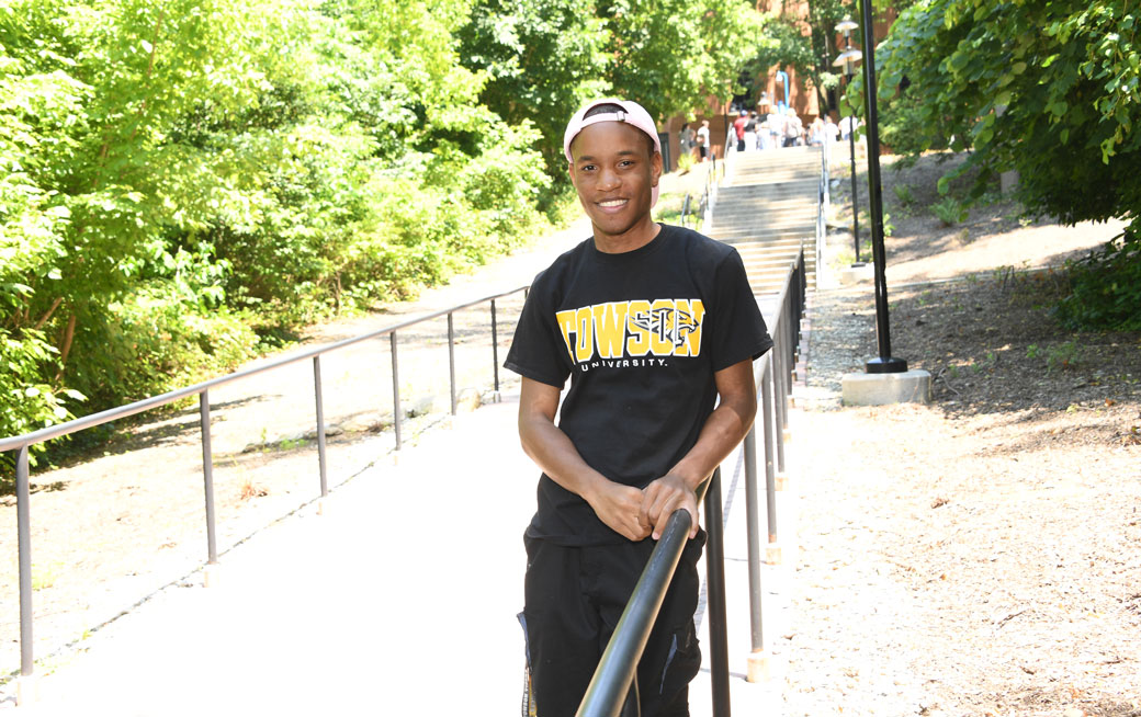 Towson University senior Aris Hines is looking to make a name for himself on the small screen. The theatre arts major currently serves as a freelance screenwriter for MTV, and hopes to start his own production company after graduating from TU. 
