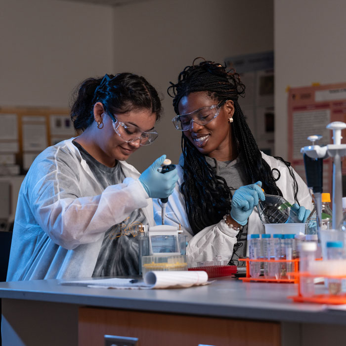 Student Chinenye Ofor in Dr. Hemm's Biology CURE