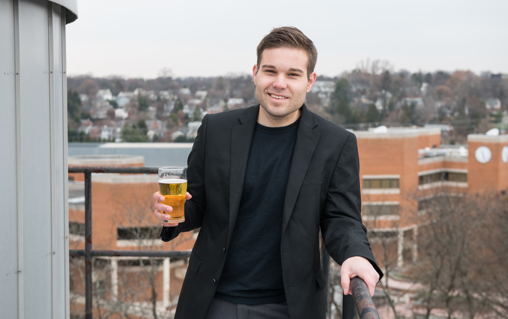 December graduate Bobby Gattuso started his own beer customization company, Hop Theory, while studying Biology at Towson University. His beer enhancing sachets can be found in every state and 50 countries.   