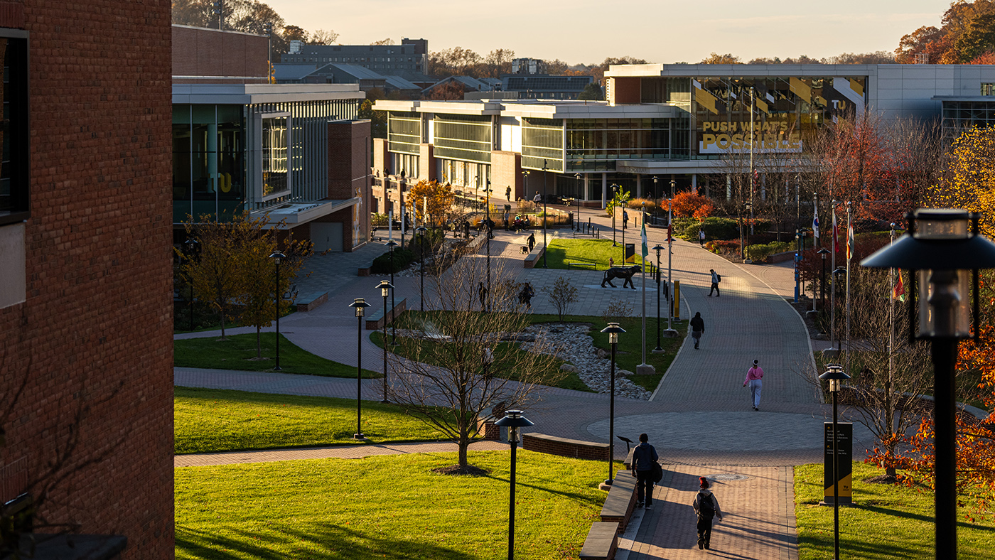 Campus at night