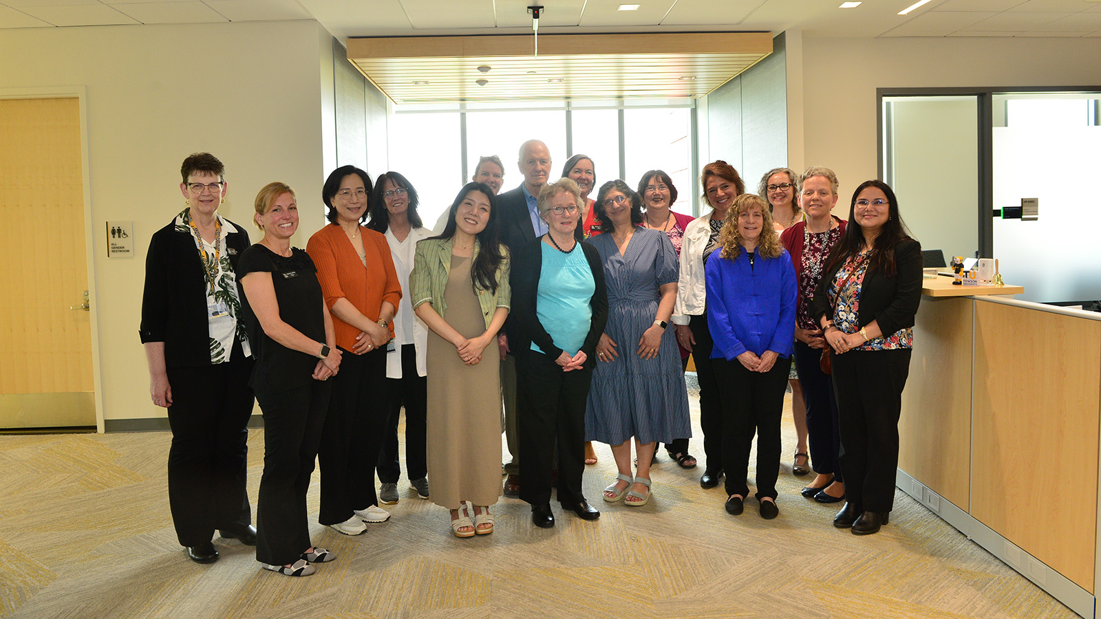 Burkmans with faculty