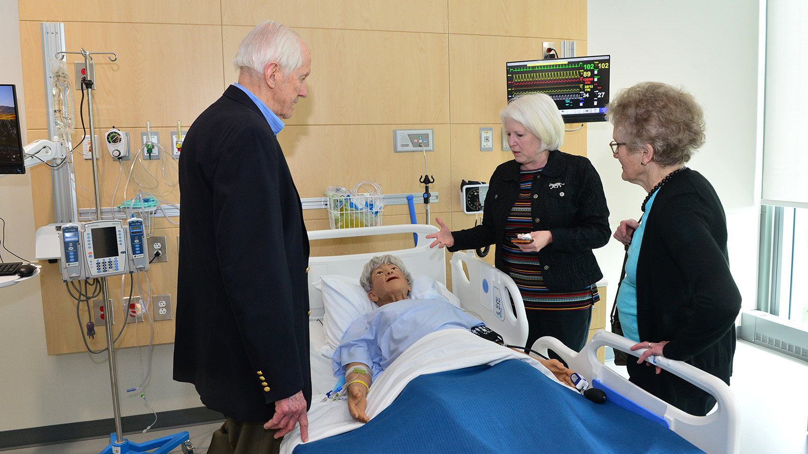 Burkmans with Dean Plowfield and a mannequin