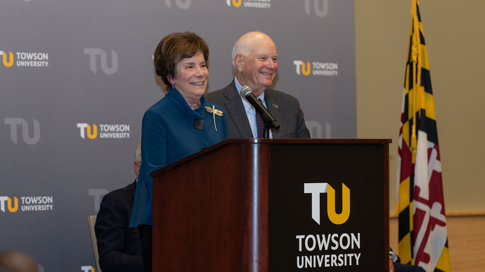 Ben and Myrna Cardin at the opening of the Cardin Center