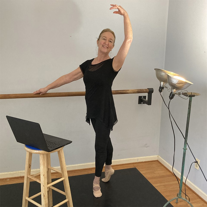 Dance instructor at home studio