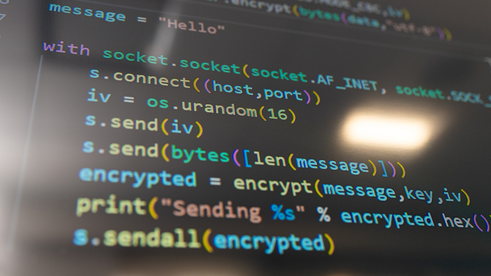 CSS code on a screen