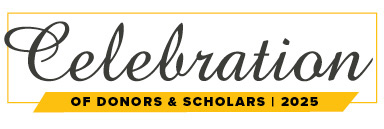 Logo that says Celebration of donors and scholars 2025