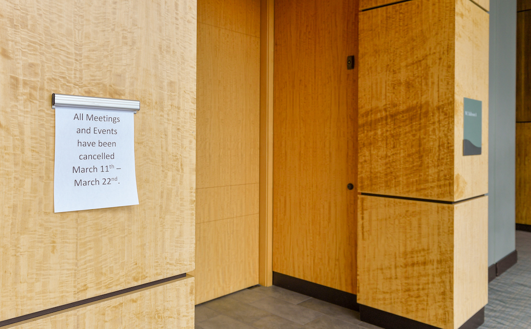 Scenes of TU over spring break 2020