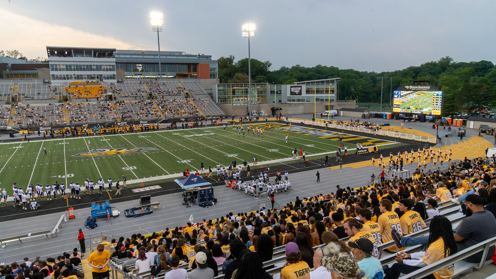 Unitas Stadium during the 2026 football home opener