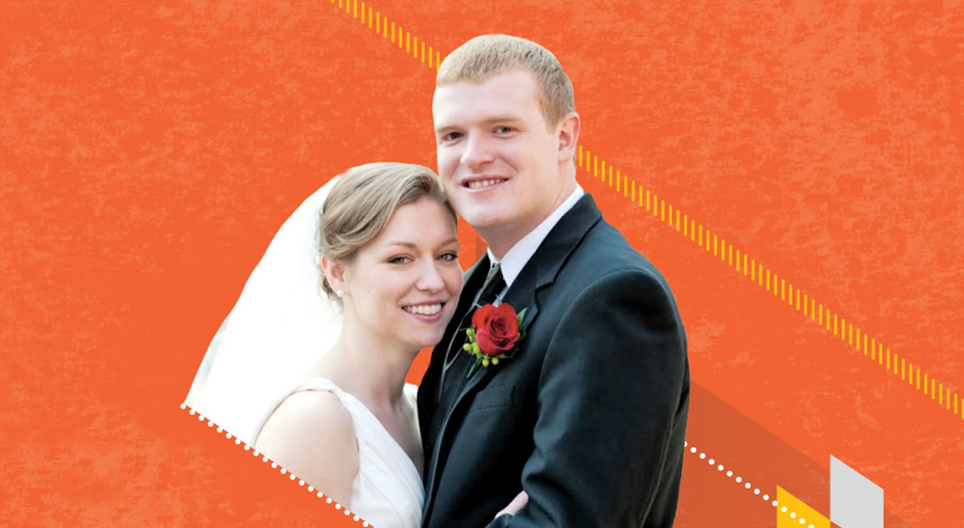 wedding picture of matt and agnes