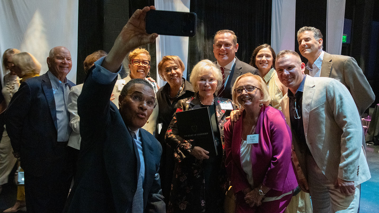 Several attendees with Nancy Grasmick