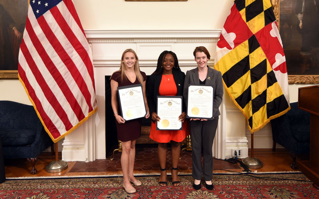 TU Students pose with their after completing the Governor's Summer Internship Program