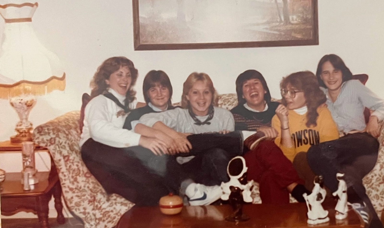 Photo of Towson students in the 1980s (courtesy of Helen Pasqual)