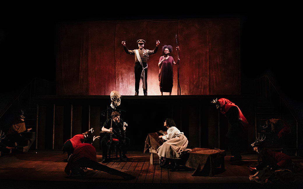 Scene from Icarus dress rehearsal