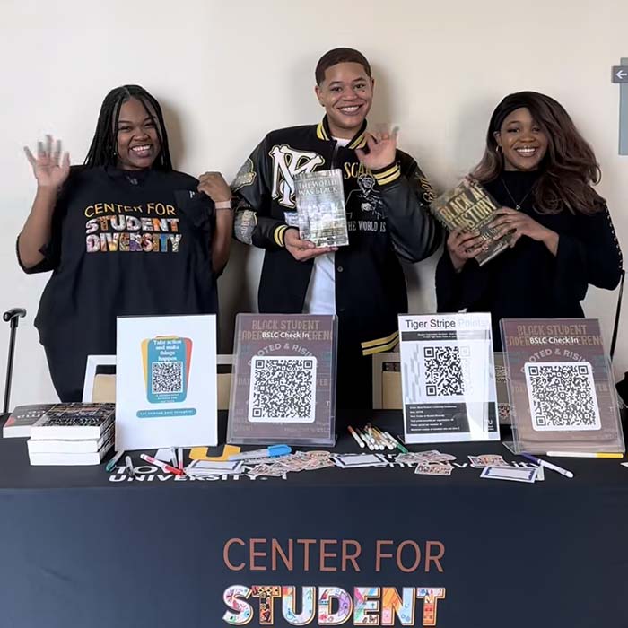 TU students celebrating black history month