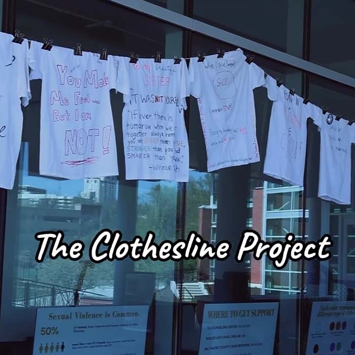 The clothesline project