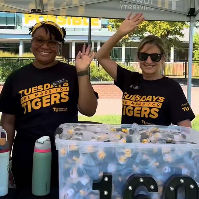 TU staff members at Tiger Tuesday Bash