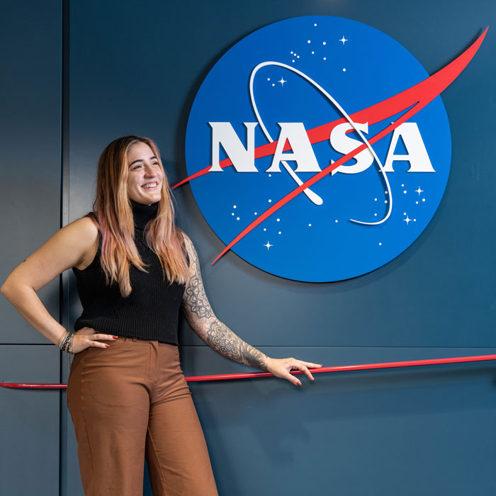 Kielan Hoch inside the Space Telescope Science Institute