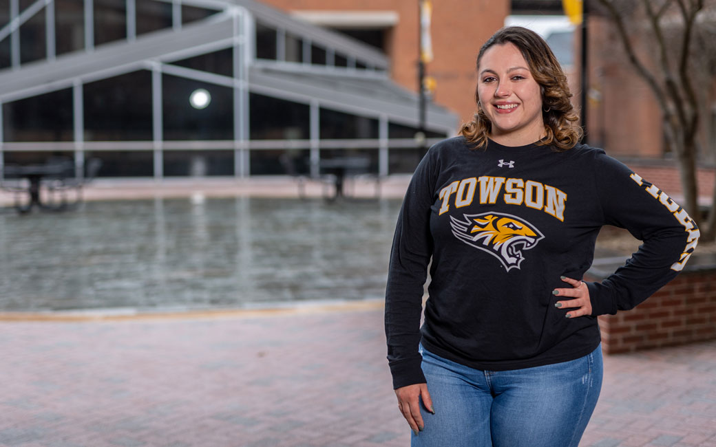Towson University doctoral student Lauren Schifter '18