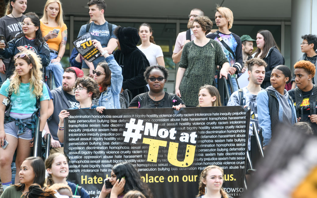TU Students at a protest