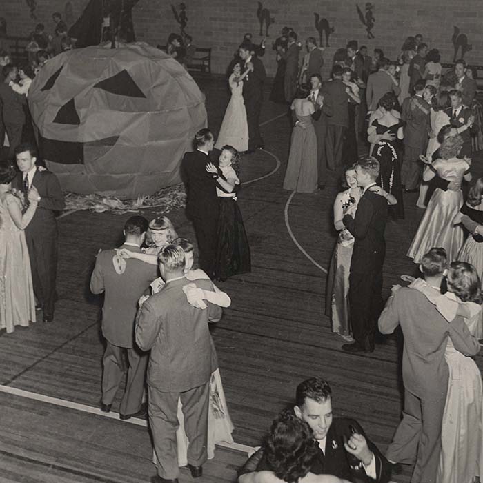 TU students at Homecoming in the 1920s