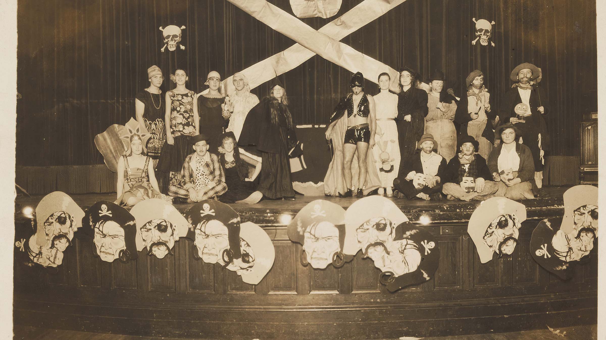 Halloween dance in the 1940s
