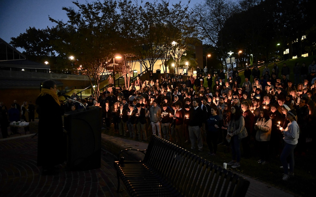 Towson University vigil to push back hate