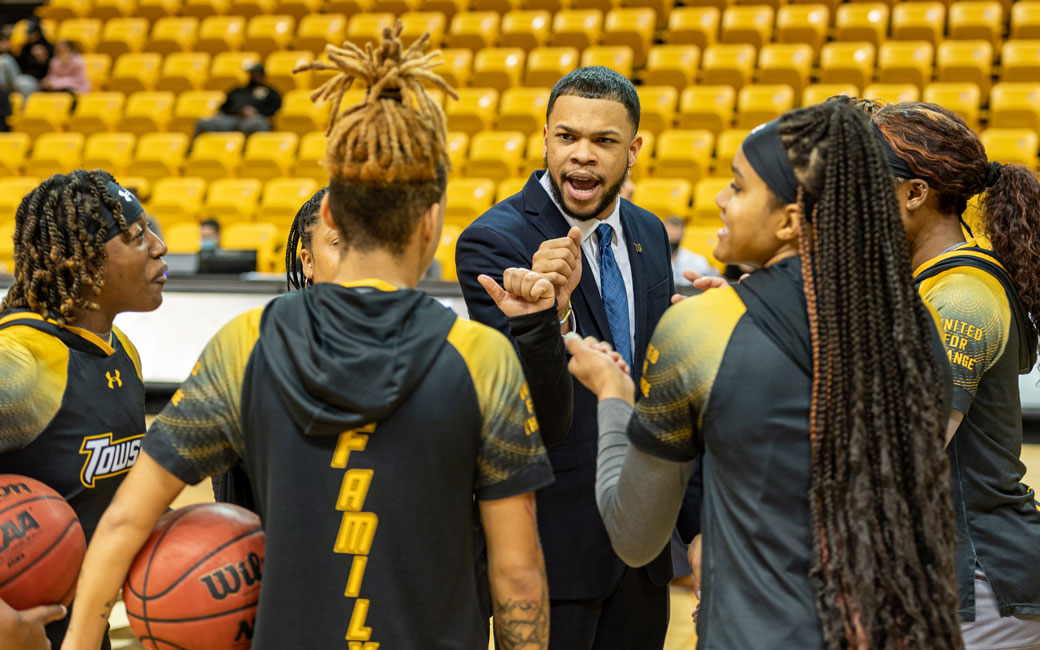 TU alumnus and current women's basketball assistant coach Myles Jackson