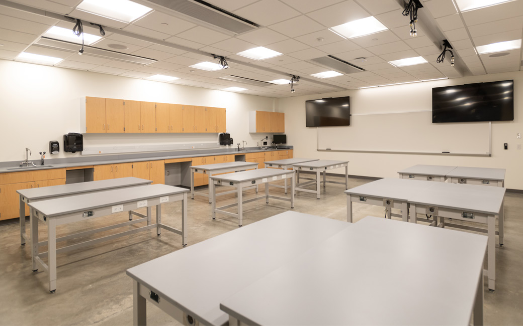 Teaching lab in new Science Complex