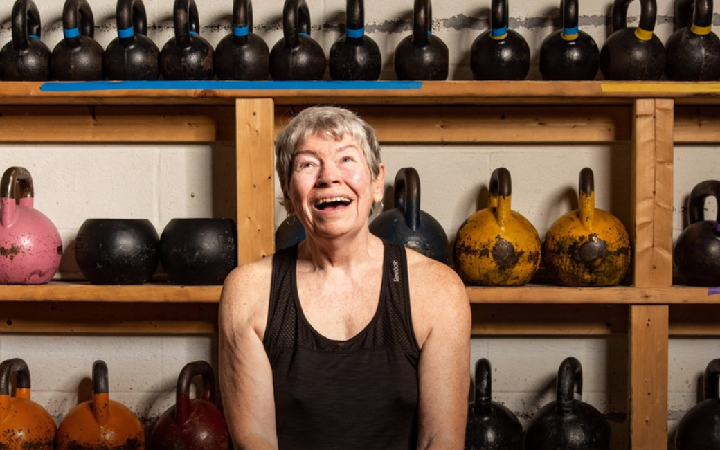 Pauline Horn at the Baltimore Kettleball Club