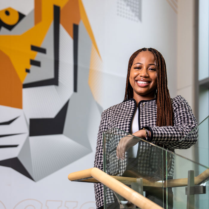 Towson University SGA President Rayne Rivera-Forbes