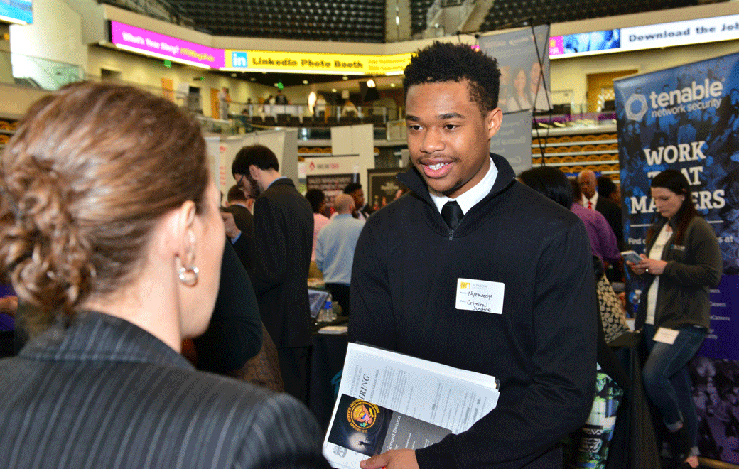 Towson University students will be able to show off their resumes during the 2017 Spring Mega Job and Internship Fair on Friday, March 31 at SECU Arena. The event will take place from 12 p.m. - 3 p.m. 