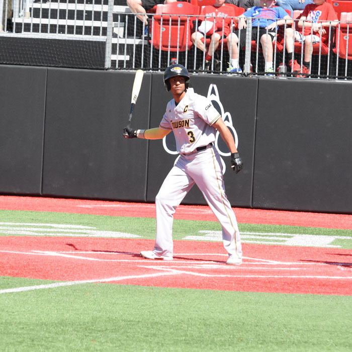 Richie Palacios while playing for the Towson University Baseball Team